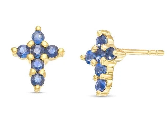 Sapphire on sale cross earrings