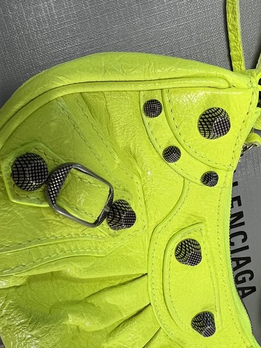 Balenciaga Le Cagole mini 100% Authentic Neon Yellow - Picture 6 of 14