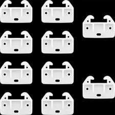 10x Plastic Drawer Guides Rear Center Mount Brackets Track Dressers Hutches N881