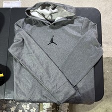 Nike Air Jordan Boys Pullover Hoodie Carbon heather. -Medium