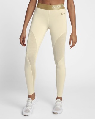 nike tights gold