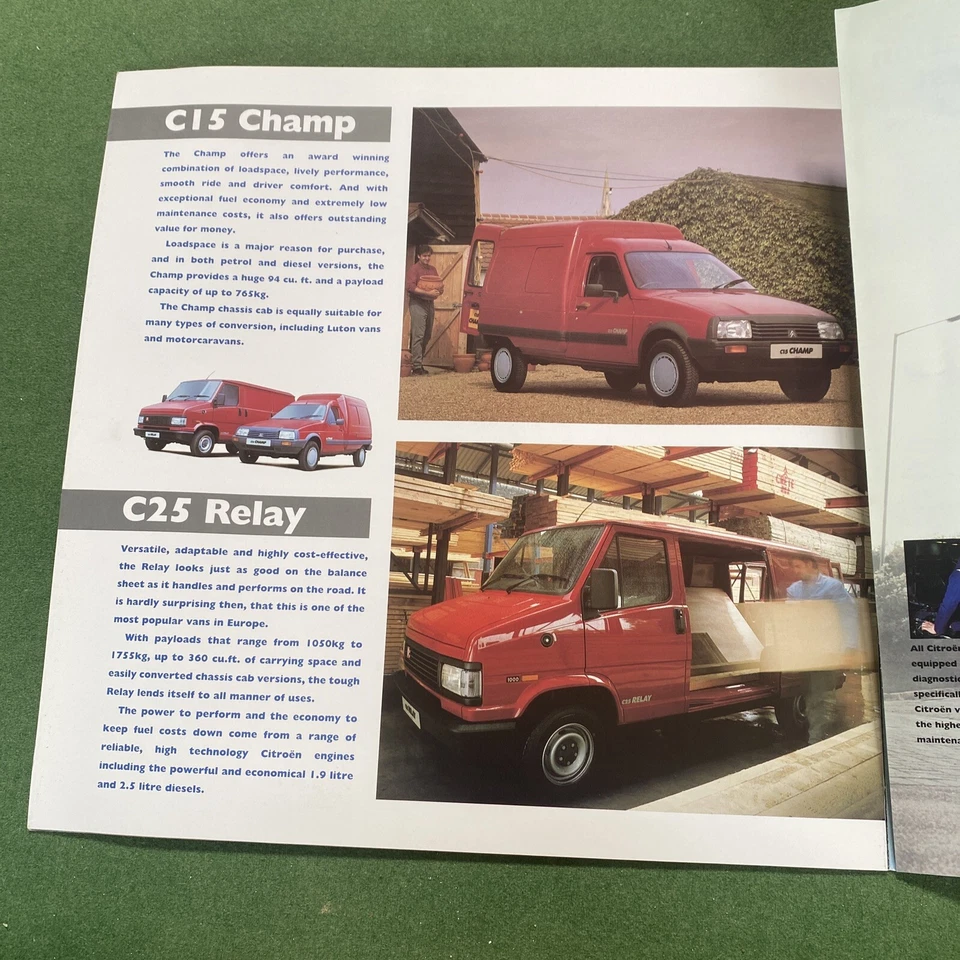 Citroen Range 1993-94 UK Market Large Format Brochure AX ZX Xantia XM C15 C25  - Image 3 of 4