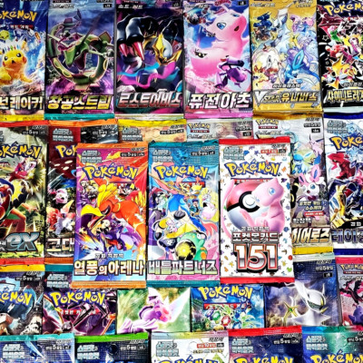 Pokemon TCG Cards RANDOM Booster 77 PACKS(KOREAN) Sealed 151 Evolving Skies etc