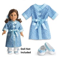 American Girl Rebecca Robe & Slippers For 18 Doll Rebecca's Outfit Bathrobe American Girl Rebecca Robe & Slippers For 18 Doll Rebecca's Outfit Bathrobe