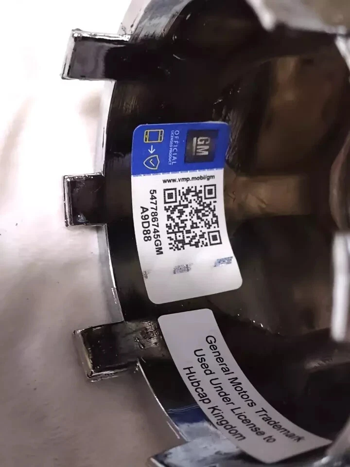 77-92 FIREBIRD TA ALUMINUM WHEEL RED BIRD PLASTIC CHROME CENTER CAP SET 4 607P - Image 3 of 4