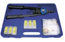 ASTRO PNEUMATIC 1442 Metric And Sae 13"Thread Setting Hand Riveter Kit NEW