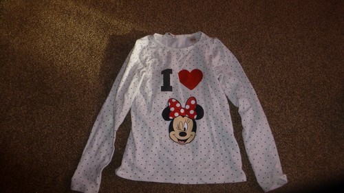6 H&M BASIC COTTON 4-6 YEARS LONG SLEEVES LAYER TOPS Elsa Minnie Mouse - Picture 6 of 8