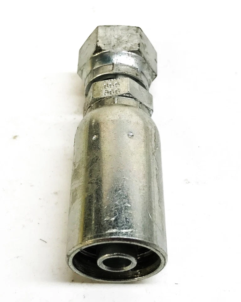 Eaton 3/8" x 3/8" Swivel Hydraulic Hose Fitting 06U-S66 [Lot of 2] NOS - Image 3 of 4