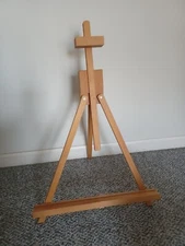 Wooden Table Top Adjustable Folding Easel Artist Display 14” X 26”