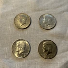 40%silver Kennedy half dollar lot of 4 different, 1967-1968