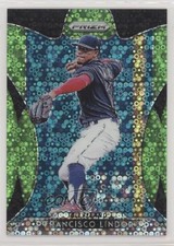 2019 Panini Prizm Lime Green Donut Circle 155/199 Francisco Lindor #61 tj0