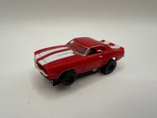 Model Motoring Slot Car HO 1969 Chevy Camaro Z-28 Red With White Stripe