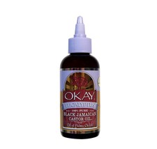 OKAY Pure Naturals Black Jamaican Castor Oil with Eucalyptus - 4 oz / 188 ml