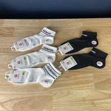 New Women's 5 pairs LULULEMON 34 crew socks size Medium White Black