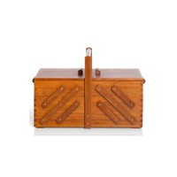 Prym NäHkasten Holz L (Dunkel) - 612551 NäHkäStchen NäHzubehöR NäHen