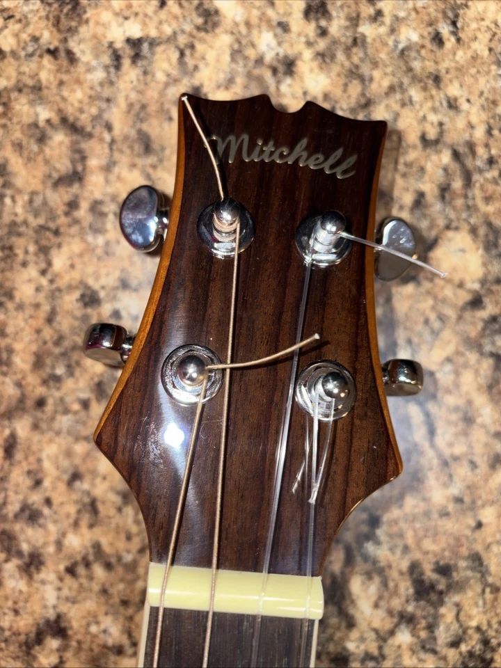 Mitchell MUB70S Baritone Ukulele Natural w/ Black Carrying Case - Image 2 of 4