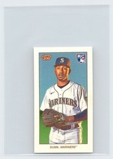 2020 Topps 206 Series 1 - Justin Dunn #43 RC Rookie Card Seattle Mariners. rookie card picture