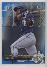 2017 Bowman Chrome Prospects Blue Shimmer Refractor /150 Jorge Ona #BCP168 4h5