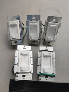 Lutron Skylark Contour CT-600P Slider Dimmer . Lot Of 5 Pcs ,WHITE. #L02