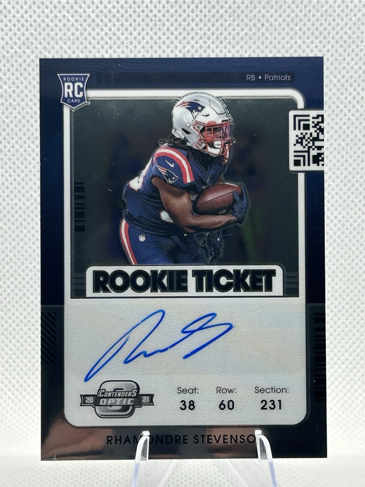 2021 Panini Contenders Rookie Ticket RPS Autographs Rhamondre Stevenson #133 RC