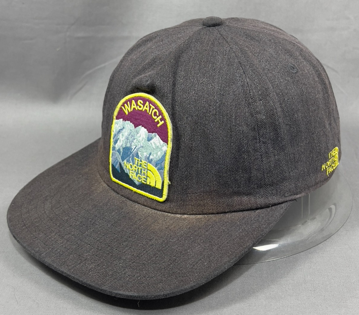 Wasatch Mountain Range Snapback Cap Hat Gray Utah… - image 1