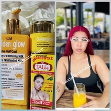 3pc. Golden GLOW Intensive  Full Body Body lotion, Face Cream &  PEJaune Serum👌