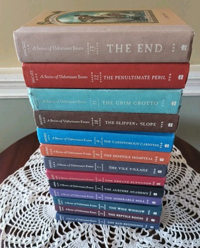 Complete Set Lemony Snicket A Series of Unfortunate Events 1-13 Hardback ~ NICE