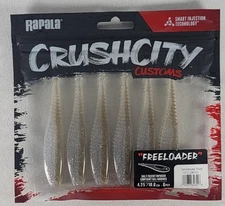 Rapala CCFLD4TSD CrushCity Freeloader - Tennessee Shad, 4.25" Salt/Scent Infused