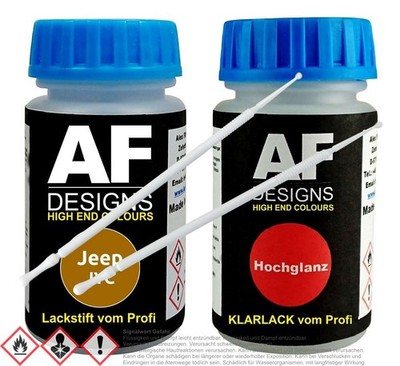Für Jeep JYC Bright Amber Perl Lackstift Klarlack Lacktupfer Autolack Set