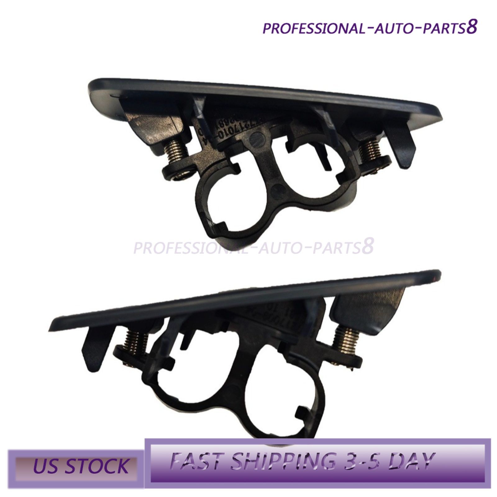 Pair LH RH Headlamp Washer Cover For 10-18 Rolls-Royce Ghost 61677244959 44960