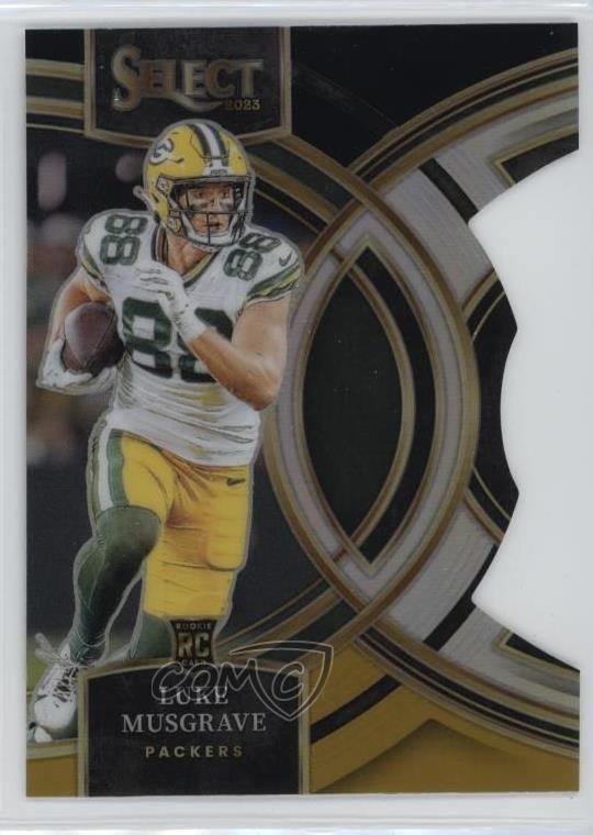 2023 Select Premier Level Black & Gold Prizm Die-Cut Luke Musgrave Rookie RC 2jg