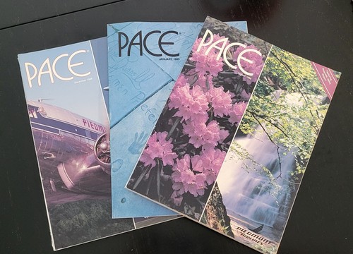 3 Piedmont Airlines PACE Magazines, (2) 1988-One Special Issue, (1) 1989