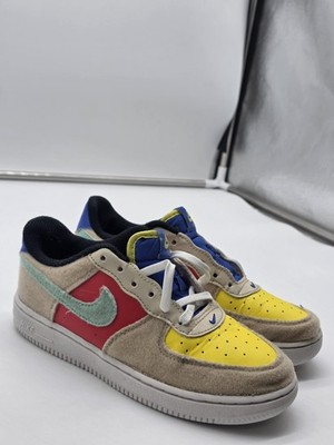 Nike Force 1 Shoes Kids 2Y Multicolor sandrift Colorblock Sneakers DZ2807-100