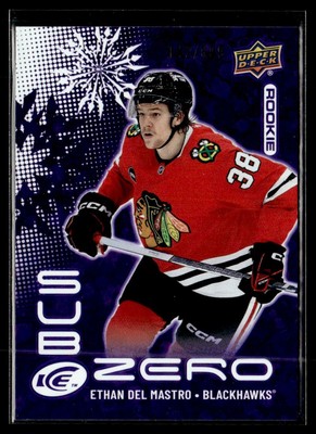 2024-25 Upper Deck Ice Sub Zero Rookies Ethan Del Mastro Rookie 280/699 Chicago