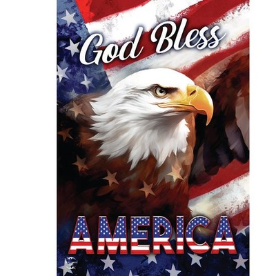 Briarwood Lane God Bless America Eagle Patriotic House Flag 28x40