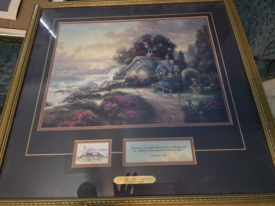 Thomas Kinkade A New Day Dawning Framed Print Realism Cottage Landscape Art