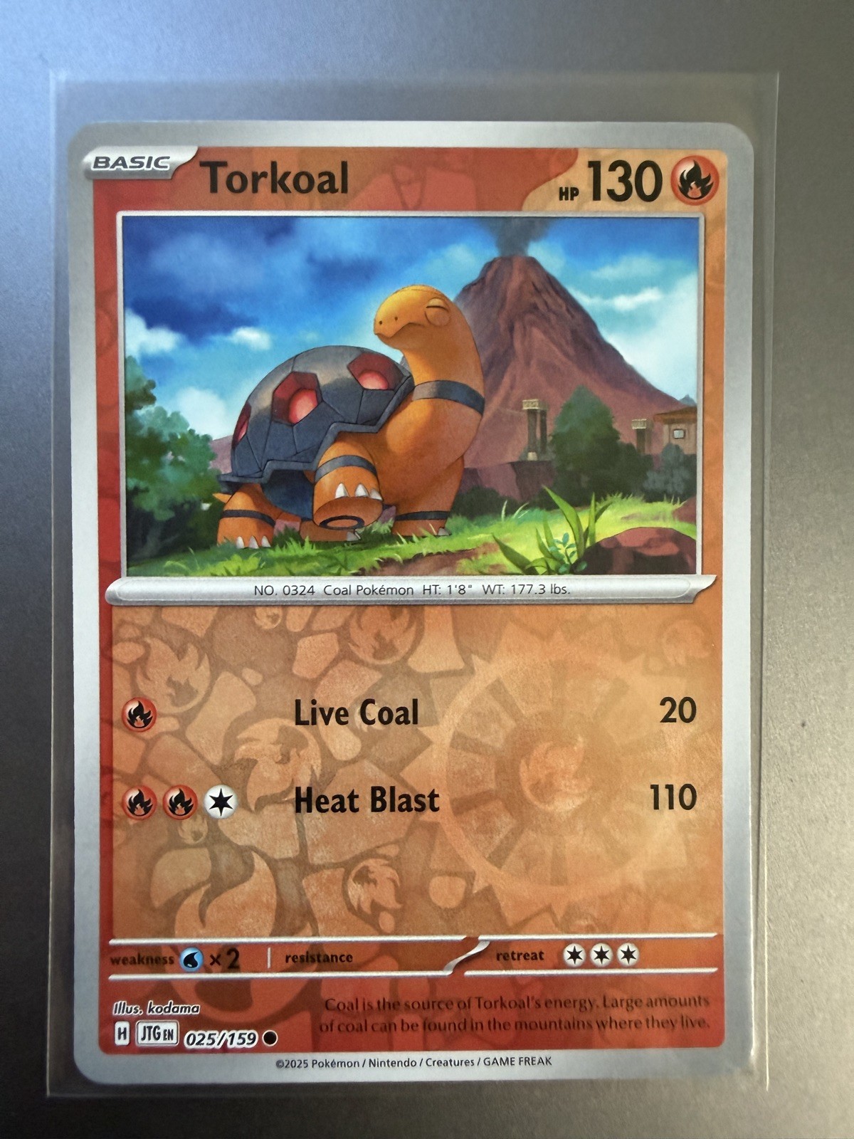 Torkoal 025/159 Sv09: Journey Together Reverse Holo NM