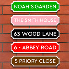 Personalised Street Sign Plaque UV Printed Indoor & Outdoor Sign for Garden Bar