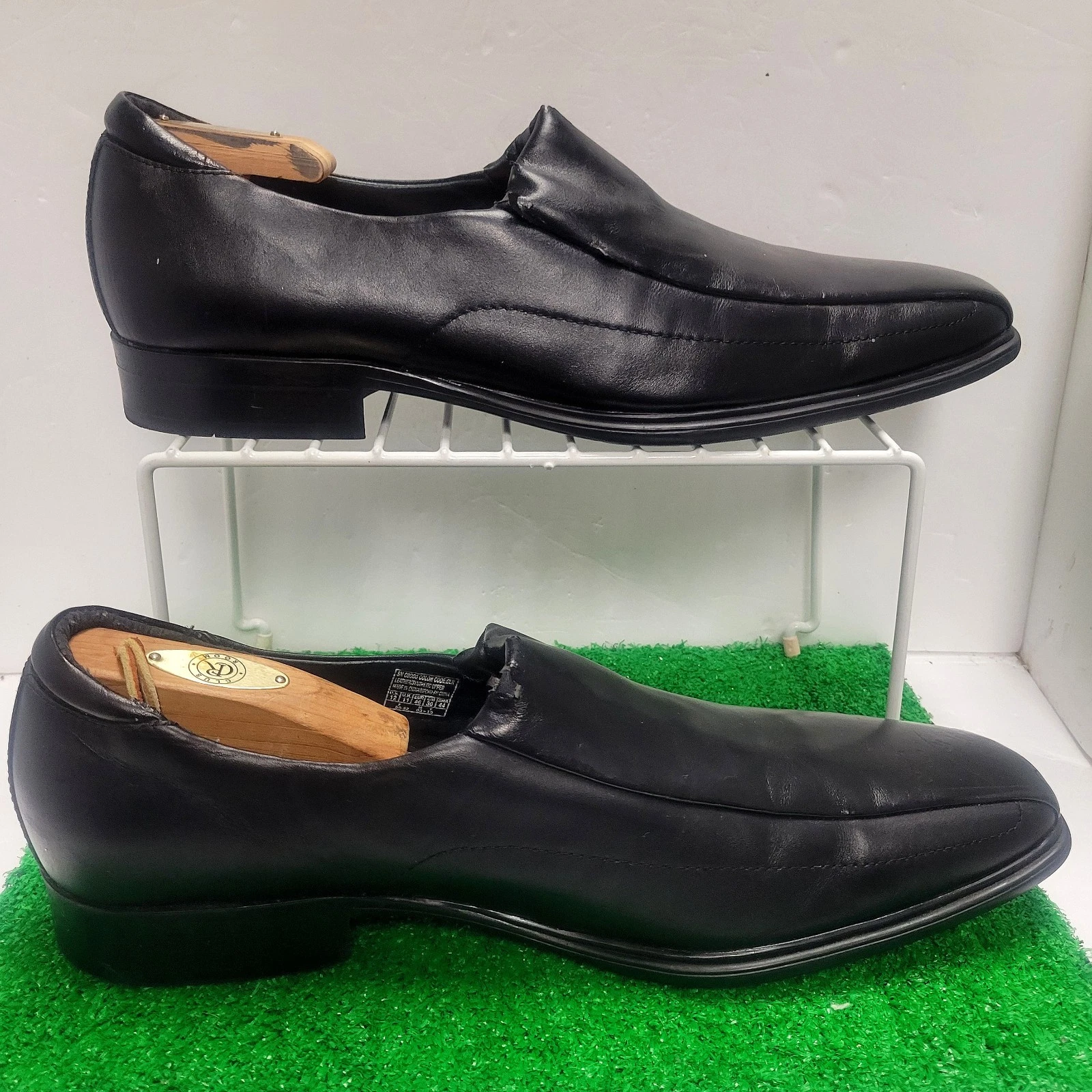 Marc Nason Loafers Shoes 68900 Square Toe Dress Casual Memory Foam Lux Men Sz 12