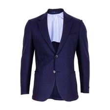 Men Eduard Dressler blazer navy wool 50