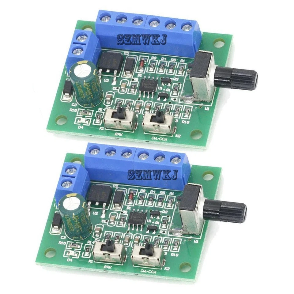 2PCS DC 12V/24V CW CCW PWM Speed Controller DC Brushless Motor PWM Speed Control - Image 4 of 4