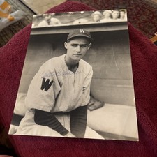1939 Walter Masterson Washington Senators/boston Red Sox signed Photo