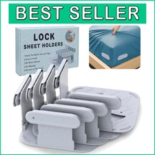 Durable Bed Sheet Holders - Tight Fitted Sheet Clips for All Mattress Sizes