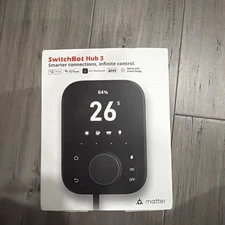 SwitchBot Hub 3 Smart Home Hub 3rd Gen, 2.4" IPS Screen, Knob Control, WiFi