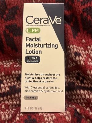 CeraVe PM Facial Moisturising Lotion 14x3ml Loose BNUO Skincare for Travel
