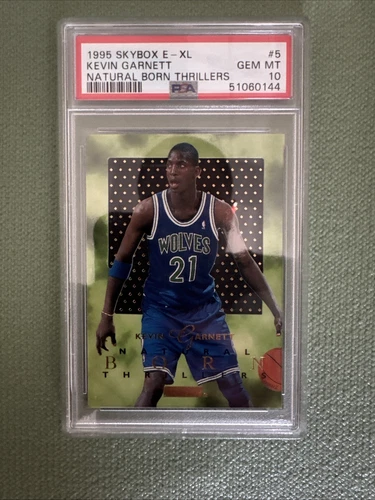 1995 Skybox E-XL Natural Born Thrillers #5 Kevin Garnett RC Rookie HOF PSA 10