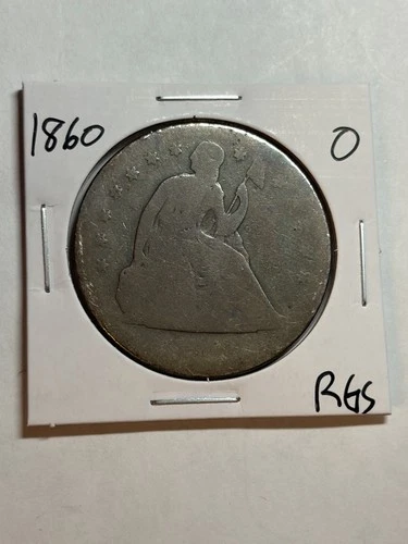 1860 O Seated Liberty Silver Dollar Tough Type $1 Coin