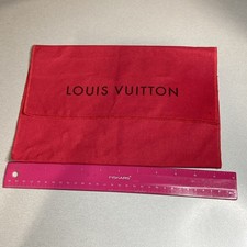 Louis Vuitton "Red" Fold Over Storage Dust Pouch RARE  Gorgeous  Fantastic