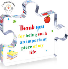 Teacher Christmas Gifts for Women Men from Student - Thank You Acrylic Motivatio