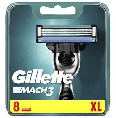 Gillette Mach3 Razor Blades XL – 8 Genuine Refill Cartridges | Fast UK Post